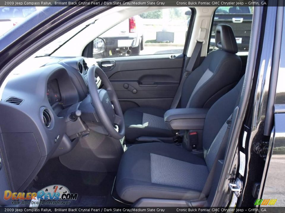 2009 Jeep Compass Rallye Brilliant Black Crystal Pearl / Dark Slate Gray/Medium Slate Gray Photo #10