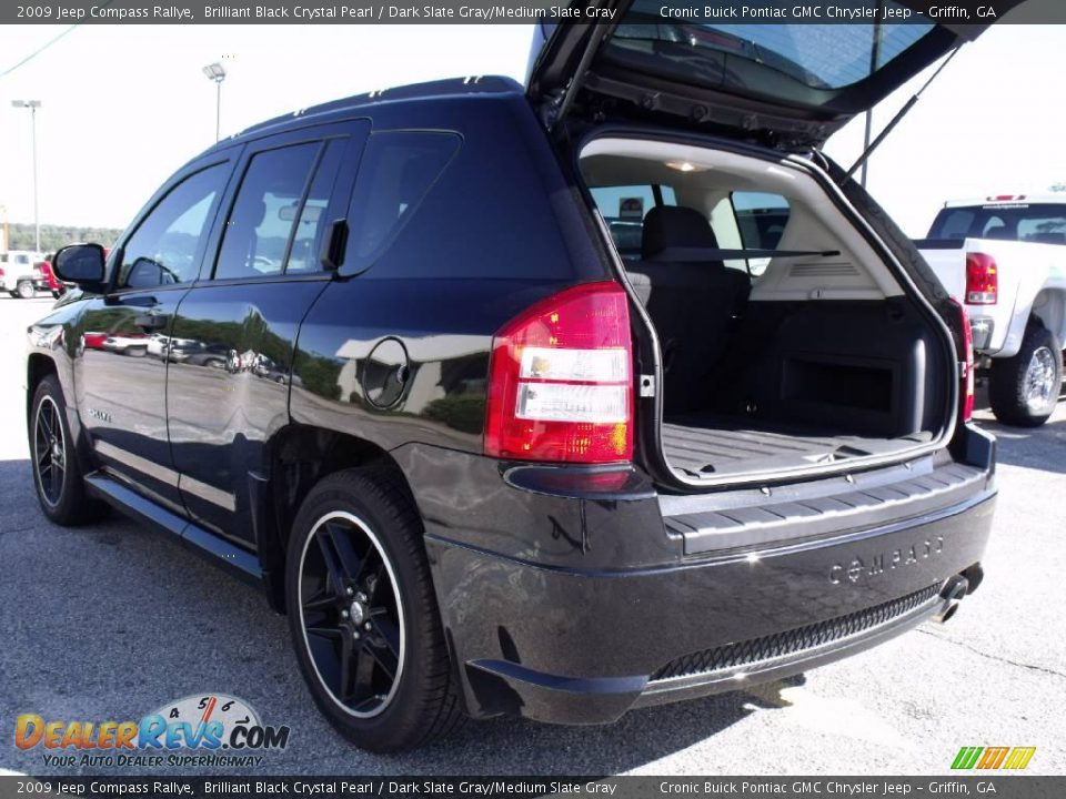 2009 Jeep Compass Rallye Brilliant Black Crystal Pearl / Dark Slate Gray/Medium Slate Gray Photo #12