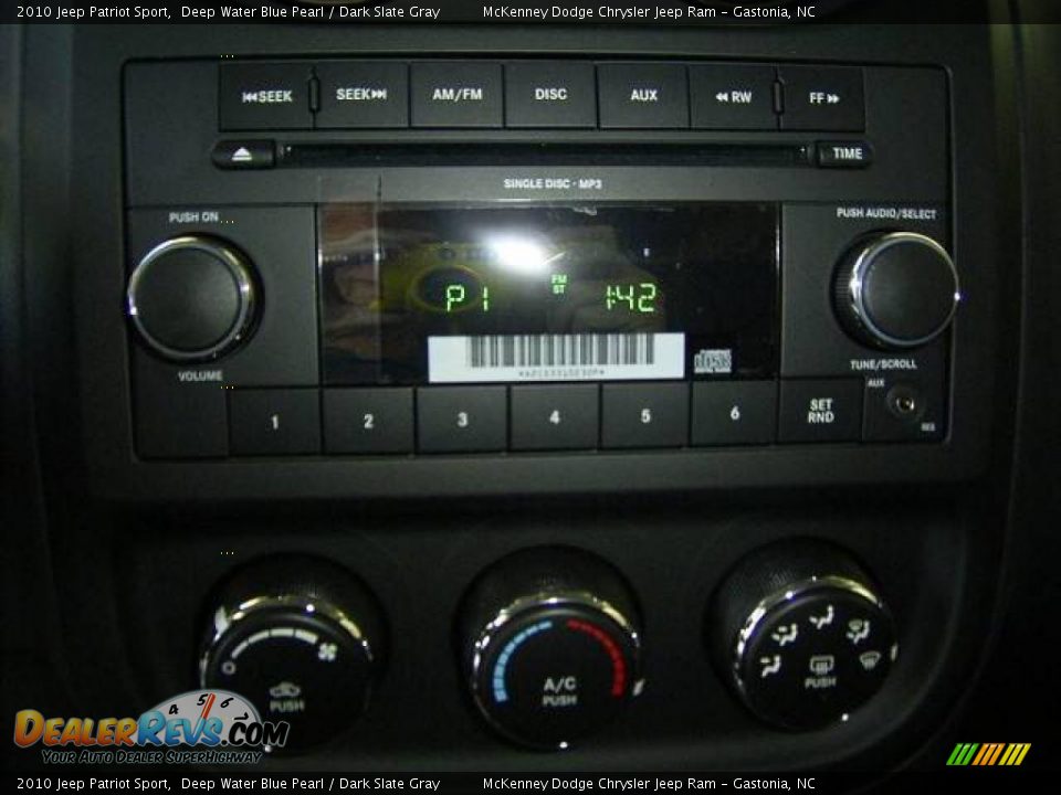 2010 Jeep Patriot Sport Deep Water Blue Pearl / Dark Slate Gray Photo #23