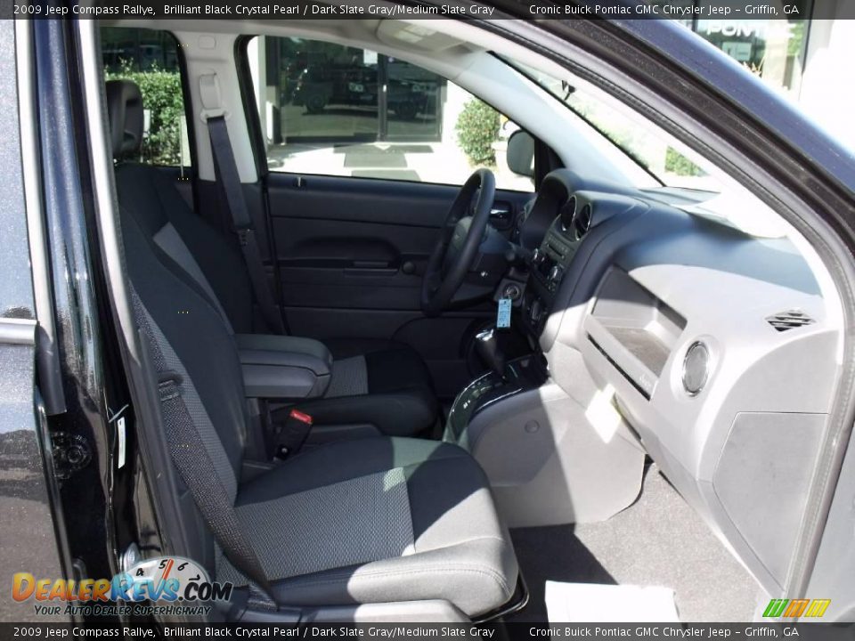 2009 Jeep Compass Rallye Brilliant Black Crystal Pearl / Dark Slate Gray/Medium Slate Gray Photo #14
