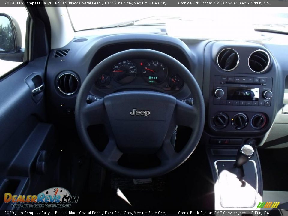 2009 Jeep Compass Rallye Brilliant Black Crystal Pearl / Dark Slate Gray/Medium Slate Gray Photo #16