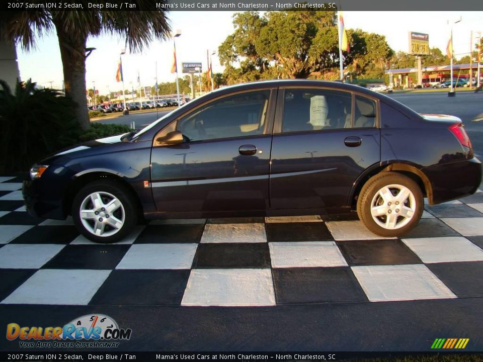 2007 Saturn ION 2 Sedan Deep Blue / Tan Photo #2