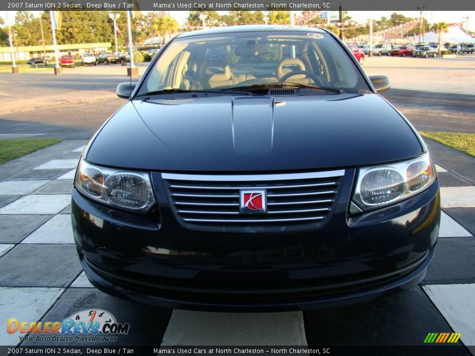 2007 Saturn ION 2 Sedan Deep Blue / Tan Photo #4