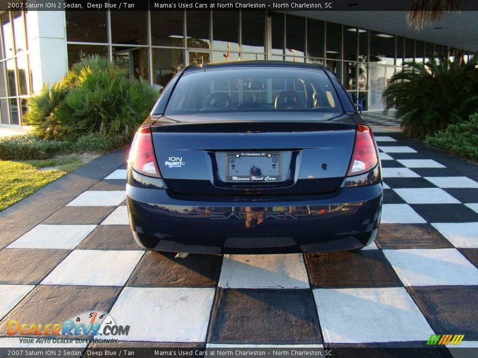 2007 Saturn ION 2 Sedan Deep Blue / Tan Photo #8