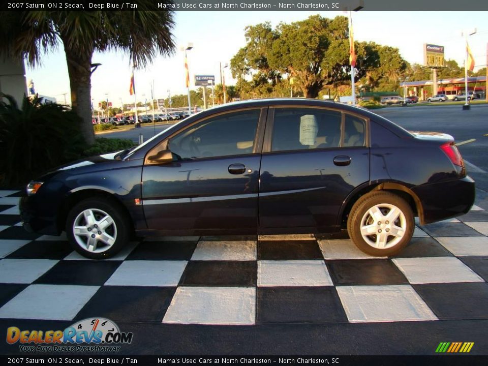2007 Saturn ION 2 Sedan Deep Blue / Tan Photo #10