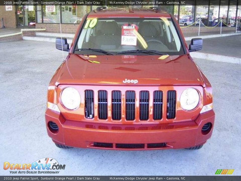 2010 Jeep Patriot Sport Sunburst Orange Pearl / Dark Slate Gray Photo #1