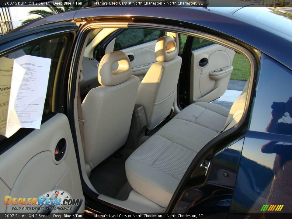 2007 Saturn ION 2 Sedan Deep Blue / Tan Photo #12