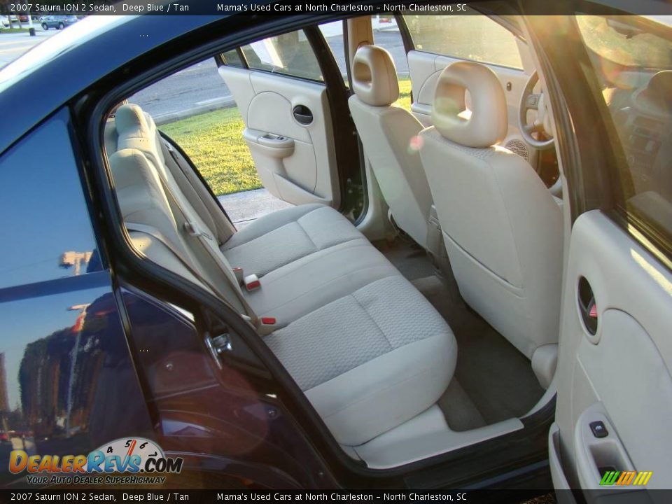 2007 Saturn ION 2 Sedan Deep Blue / Tan Photo #14