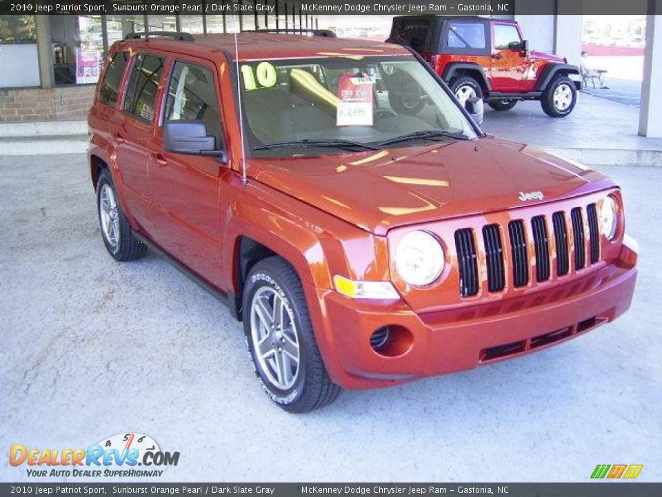 2010 Jeep Patriot Sport Sunburst Orange Pearl / Dark Slate Gray Photo #5