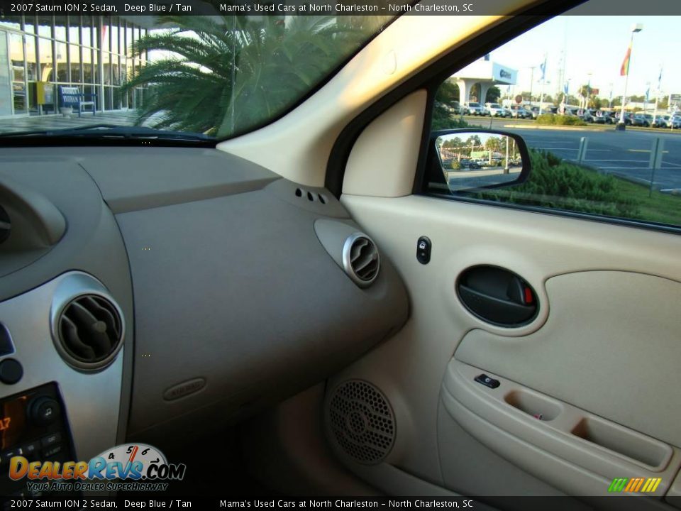 2007 Saturn ION 2 Sedan Deep Blue / Tan Photo #16