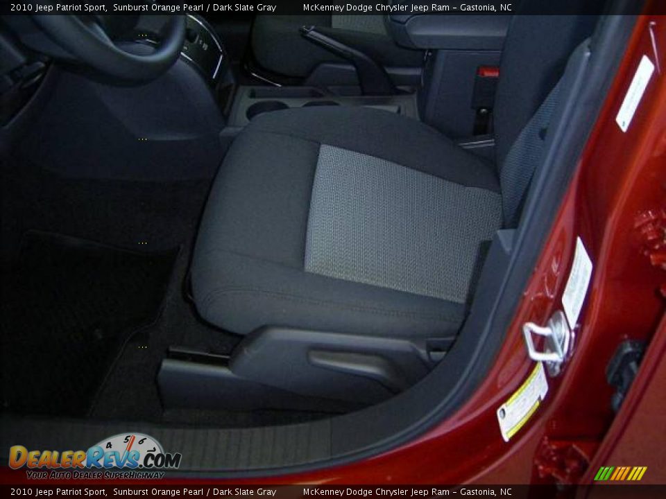 2010 Jeep Patriot Sport Sunburst Orange Pearl / Dark Slate Gray Photo #7