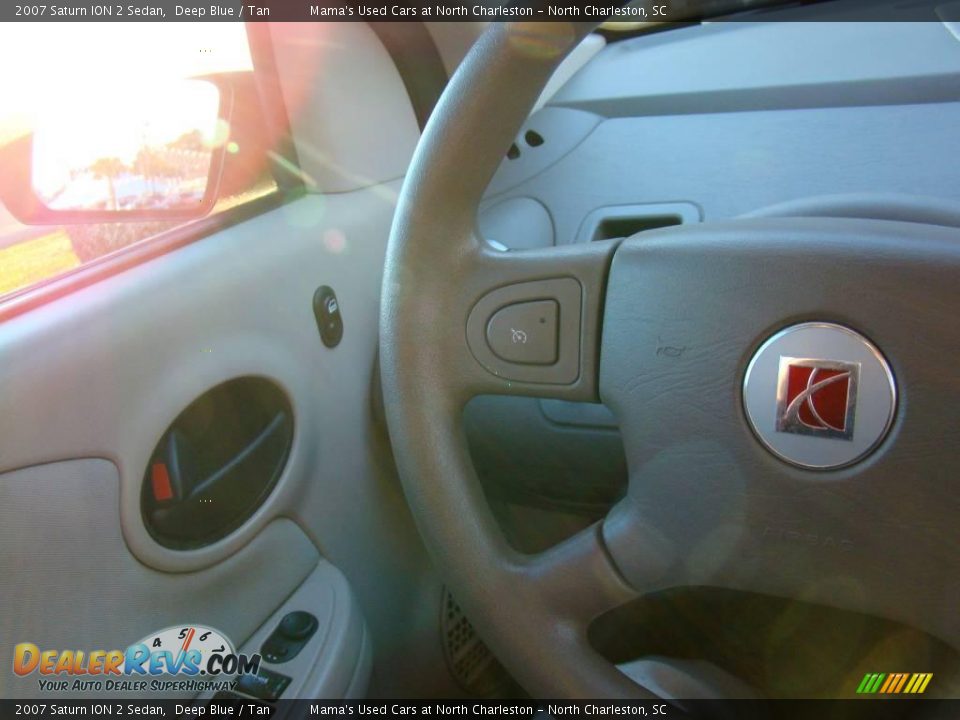 2007 Saturn ION 2 Sedan Deep Blue / Tan Photo #18