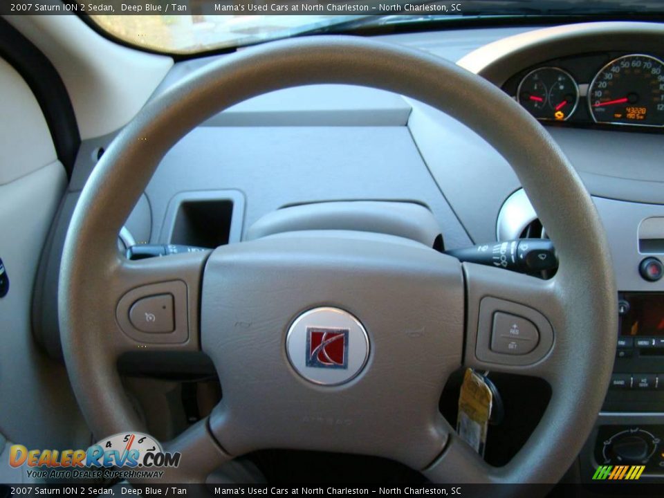 2007 Saturn ION 2 Sedan Deep Blue / Tan Photo #19