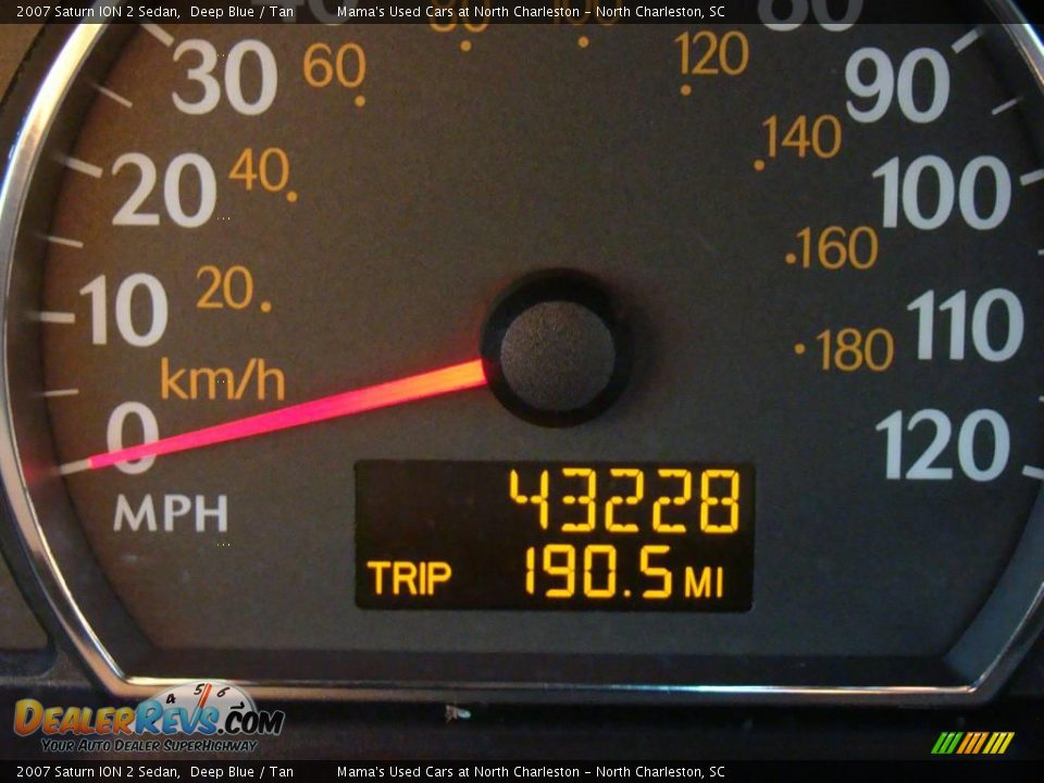 2007 Saturn ION 2 Sedan Deep Blue / Tan Photo #20