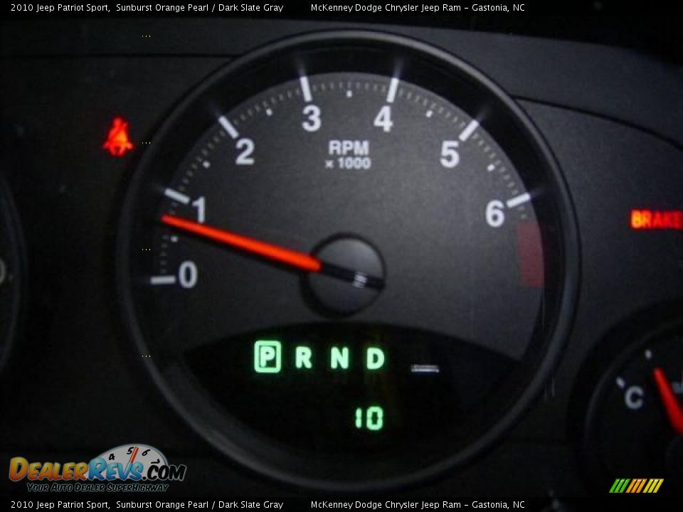 2010 Jeep Patriot Sport Sunburst Orange Pearl / Dark Slate Gray Photo #25
