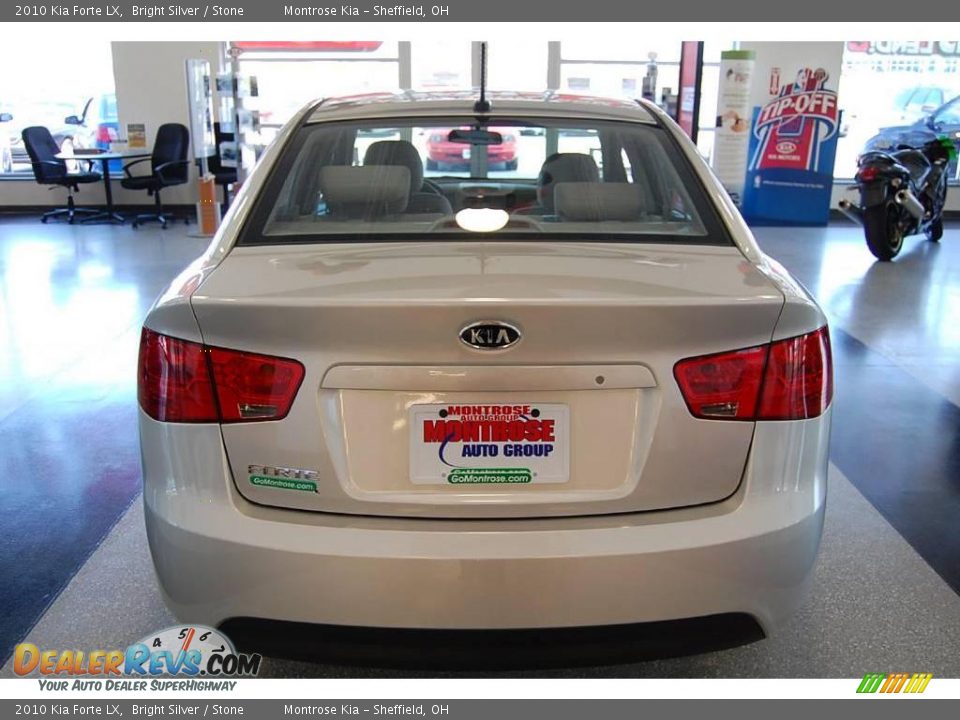 2010 Kia Forte LX Bright Silver / Stone Photo #8