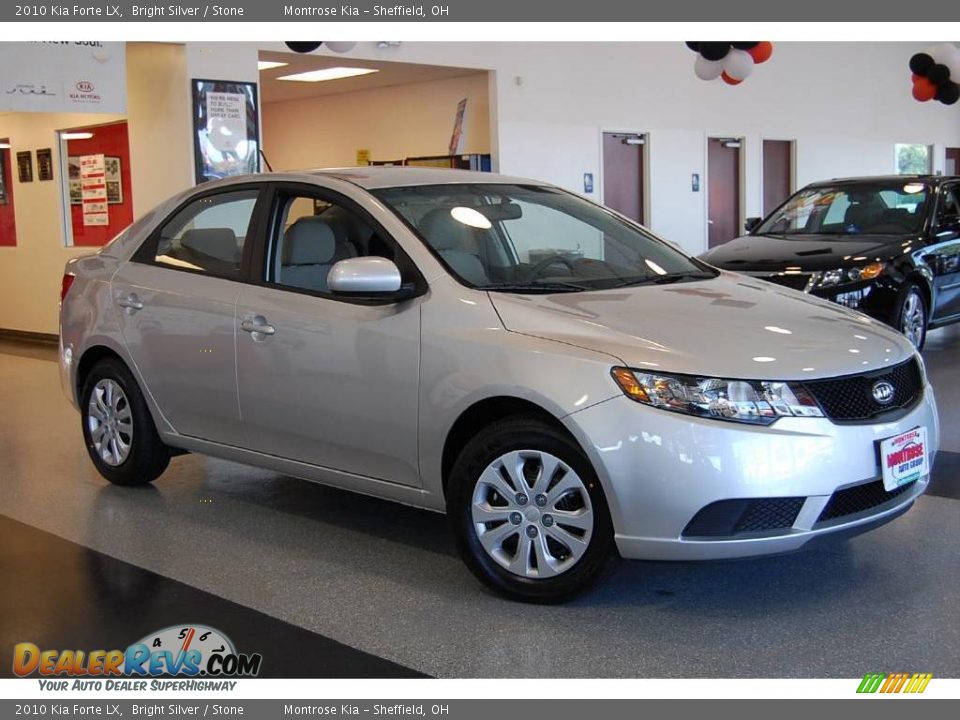 2010 Kia Forte LX Bright Silver / Stone Photo #2