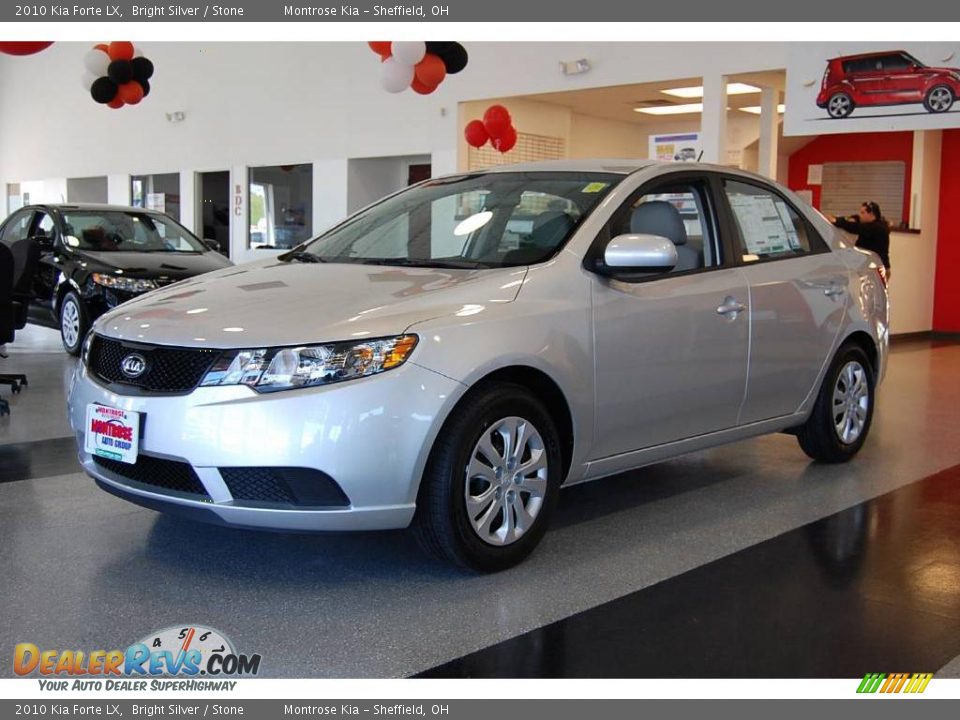 2010 Kia Forte LX Bright Silver / Stone Photo #3