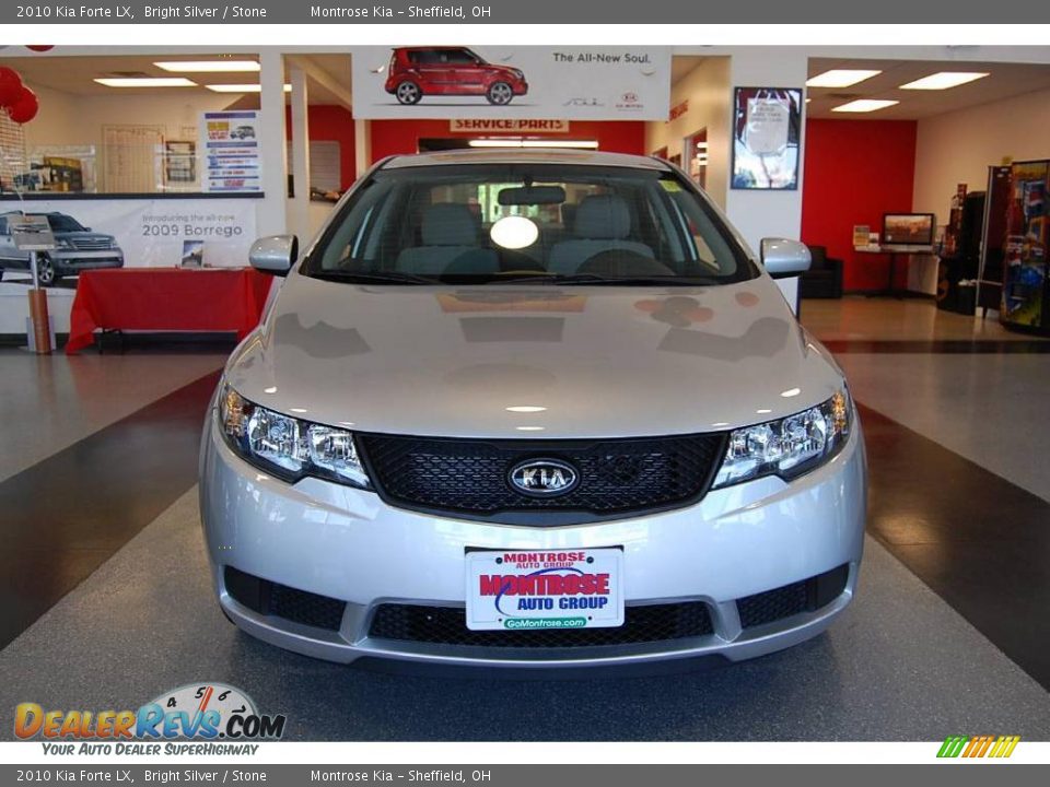 2010 Kia Forte LX Bright Silver / Stone Photo #6