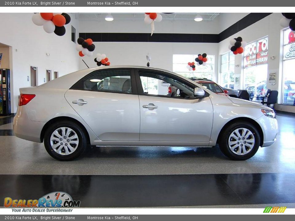 2010 Kia Forte LX Bright Silver / Stone Photo #12