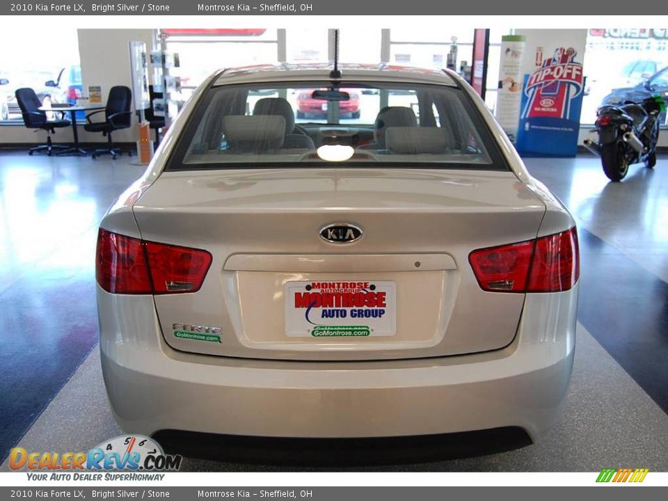2010 Kia Forte LX Bright Silver / Stone Photo #8