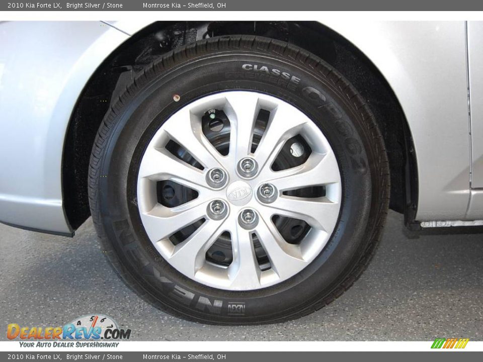 2010 Kia Forte LX Bright Silver / Stone Photo #13
