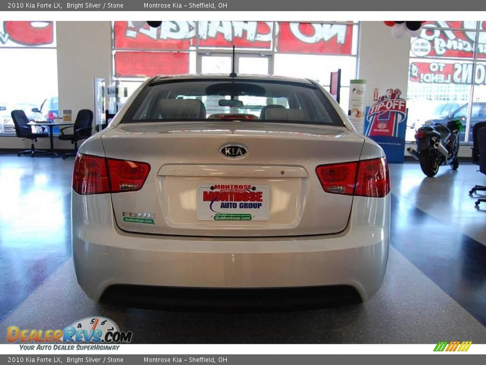 2010 Kia Forte LX Bright Silver / Stone Photo #9