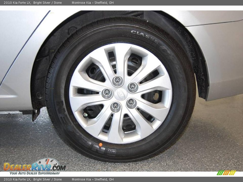 2010 Kia Forte LX Bright Silver / Stone Photo #14