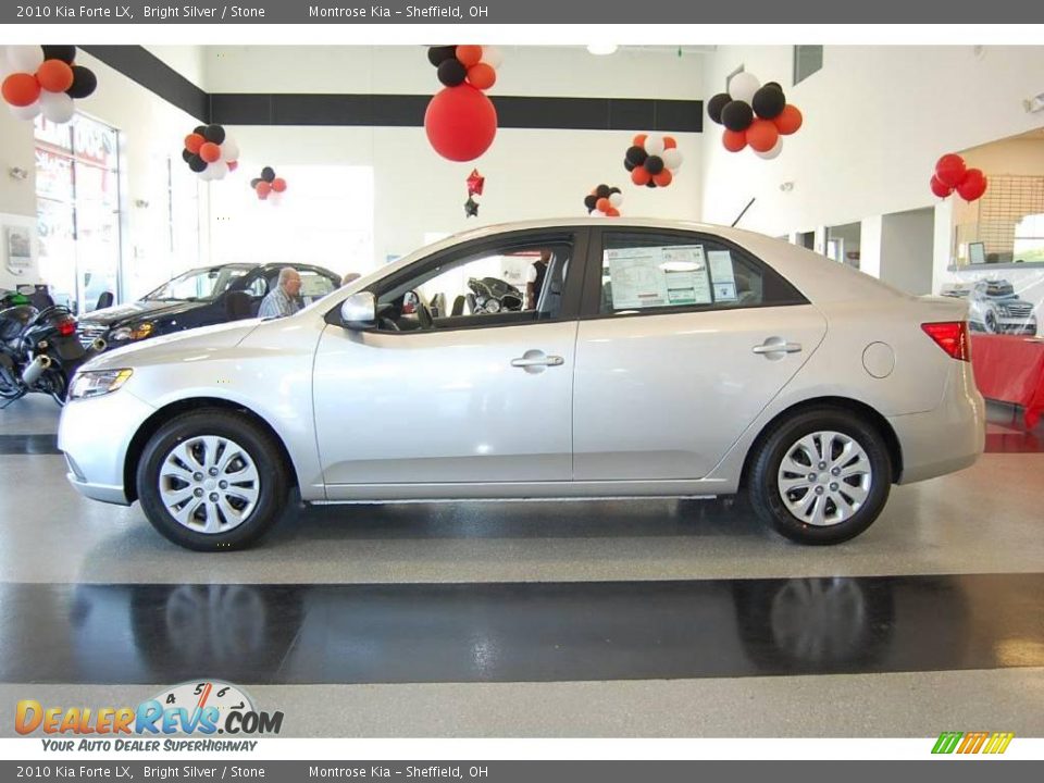 2010 Kia Forte LX Bright Silver / Stone Photo #11