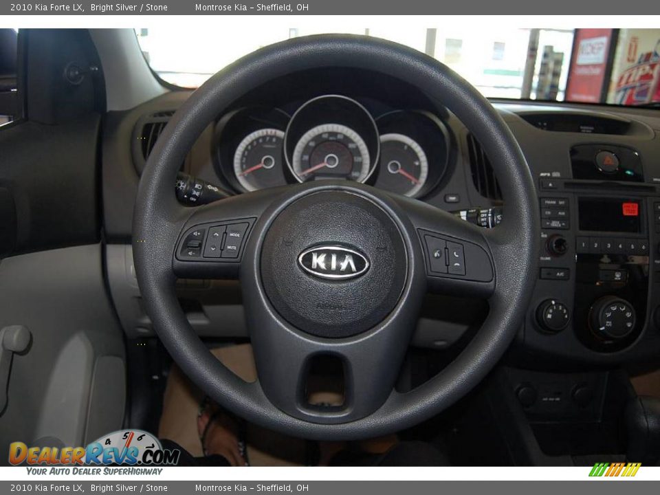 2010 Kia Forte LX Bright Silver / Stone Photo #17