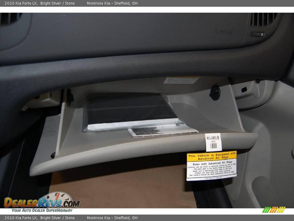 2010 Kia Forte LX Bright Silver / Stone Photo #24