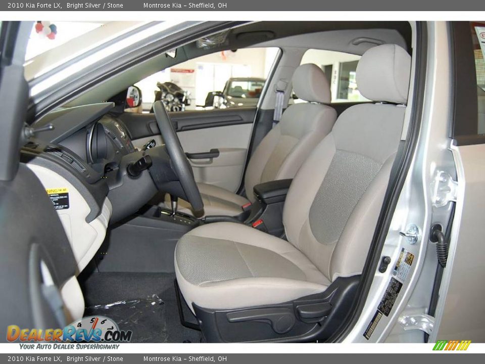 2010 Kia Forte LX Bright Silver / Stone Photo #34