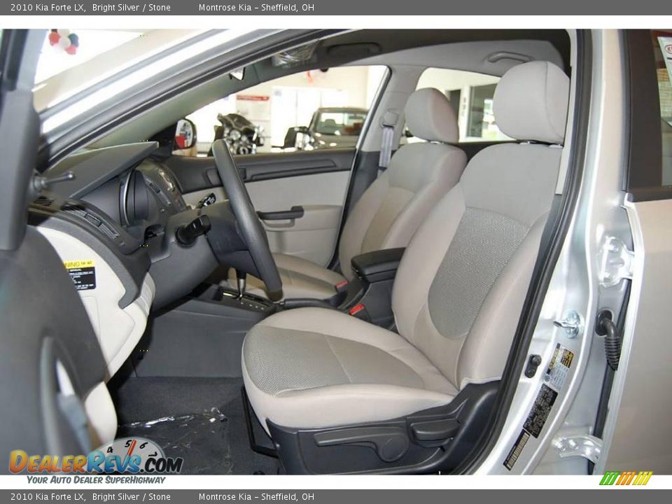 2010 Kia Forte LX Bright Silver / Stone Photo #34