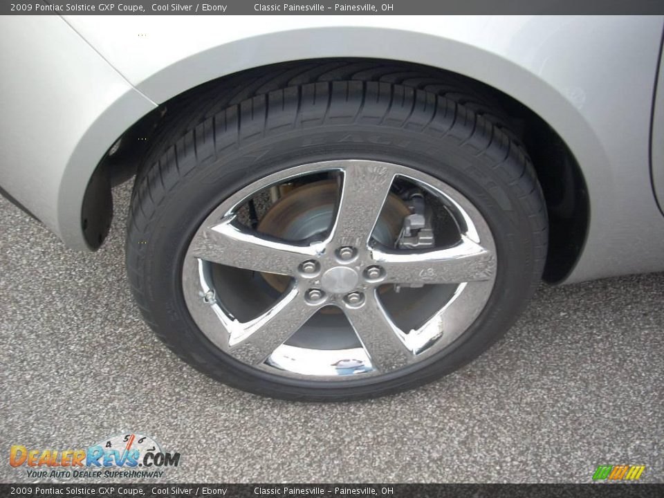 2009 Pontiac Solstice GXP Coupe Cool Silver / Ebony Photo #4
