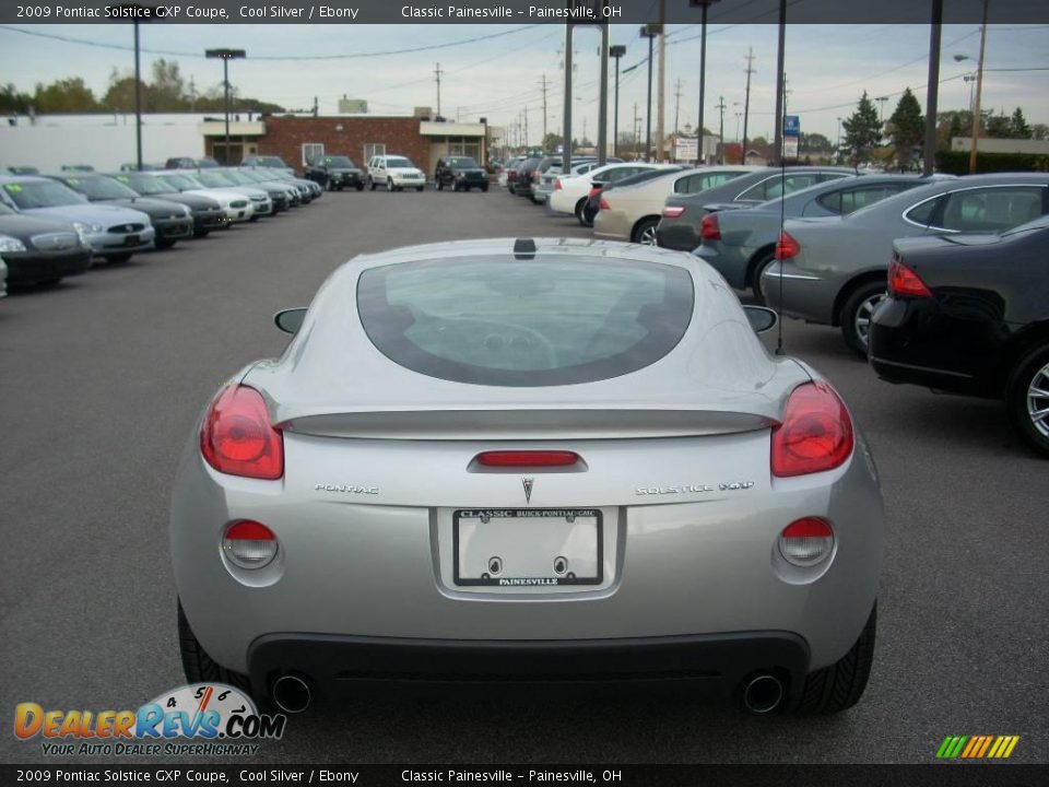 2009 Pontiac Solstice GXP Coupe Cool Silver / Ebony Photo #5
