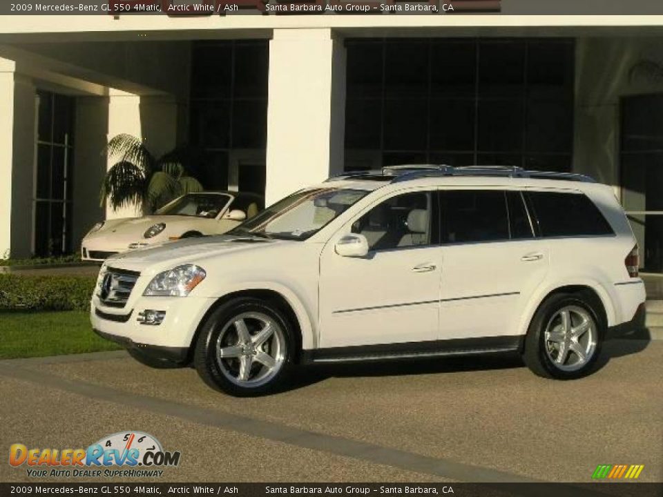 2009 Mercedes-Benz GL 550 4Matic Arctic White / Ash Photo #1
