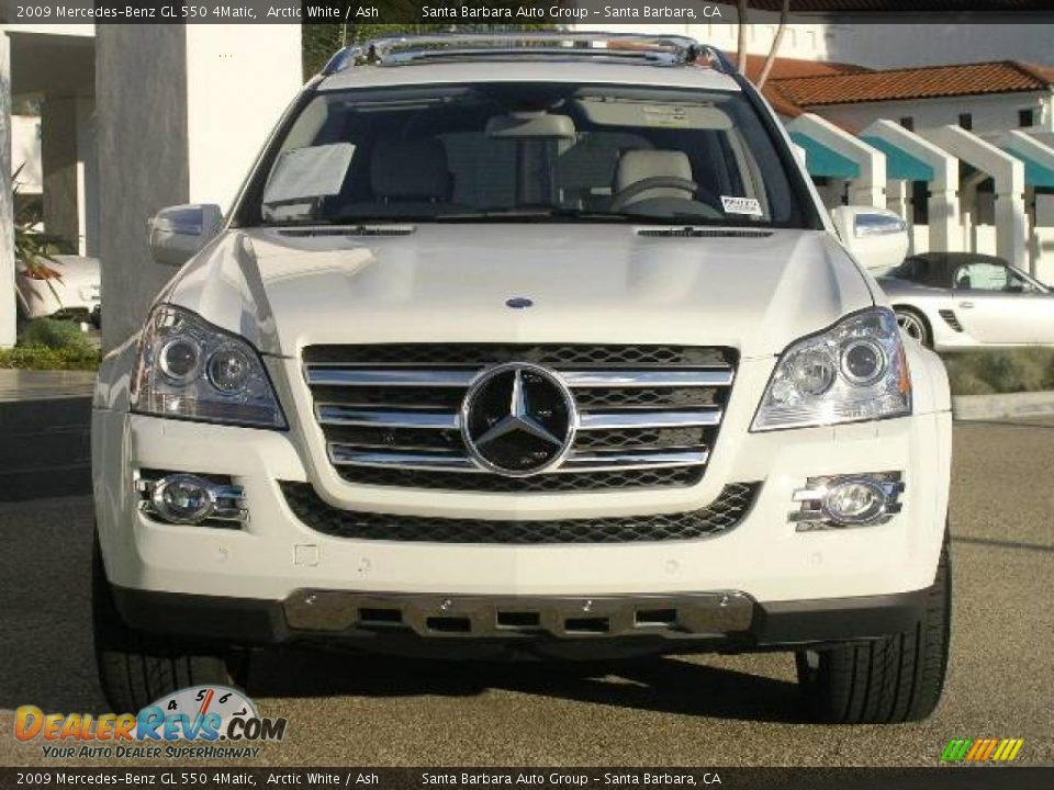2009 Mercedes-Benz GL 550 4Matic Arctic White / Ash Photo #2