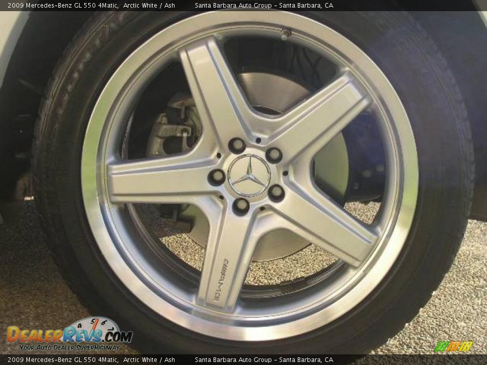 2009 Mercedes-Benz GL 550 4Matic Arctic White / Ash Photo #6