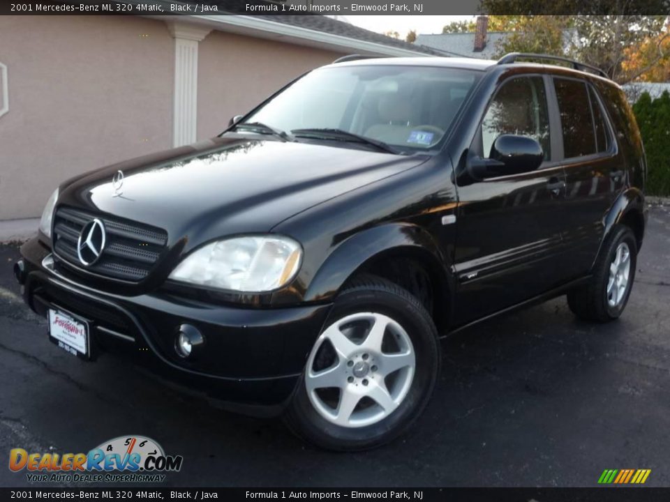 2001 Mercedes-Benz ML 320 4Matic Black / Java Photo #1