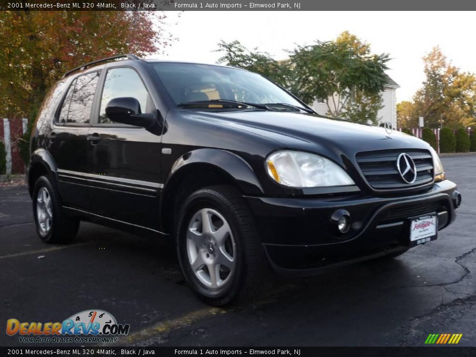 2001 Mercedes-Benz ML 320 4Matic Black / Java Photo #2