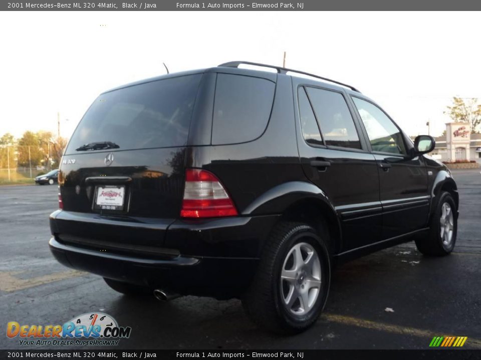 2001 Mercedes-Benz ML 320 4Matic Black / Java Photo #3