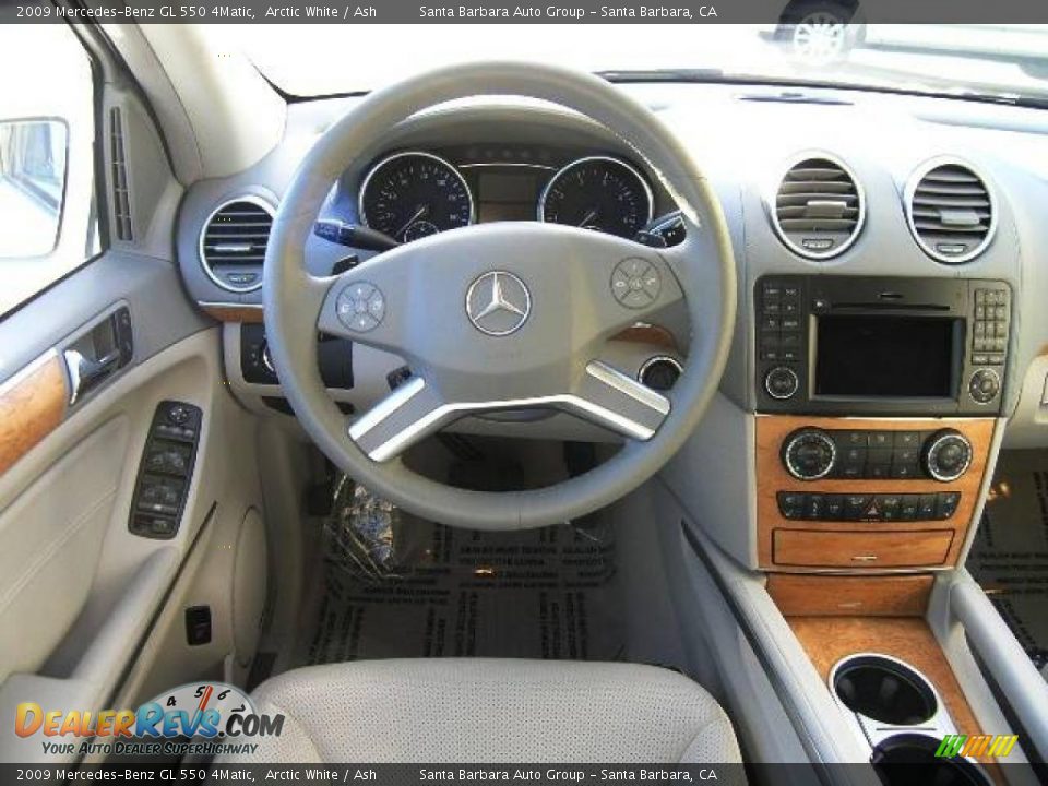 2009 Mercedes-Benz GL 550 4Matic Arctic White / Ash Photo #12