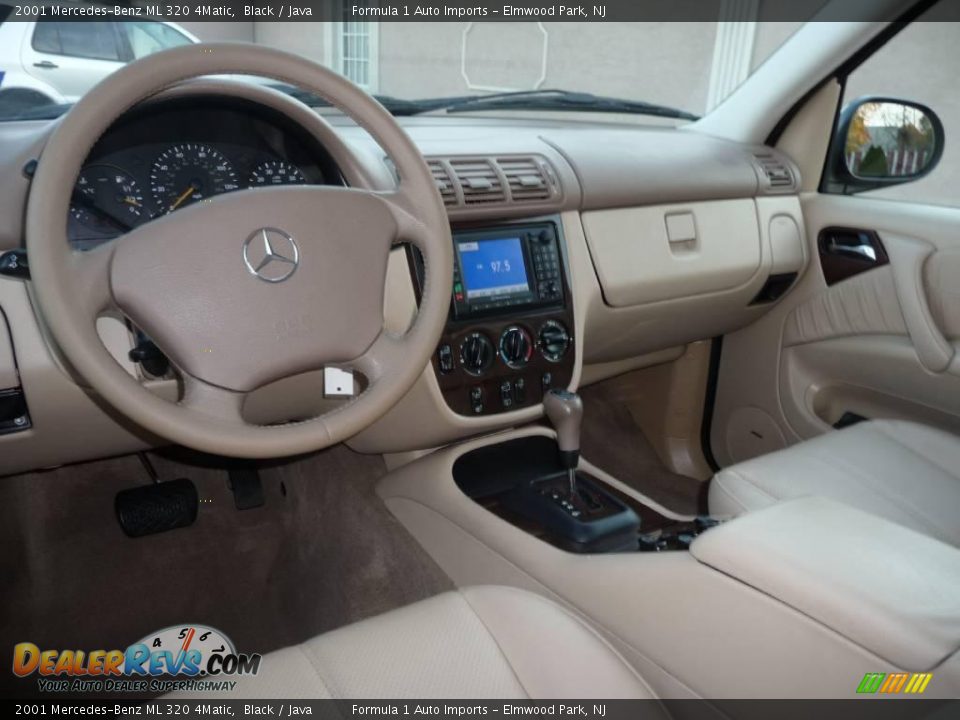 2001 Mercedes-Benz ML 320 4Matic Black / Java Photo #5