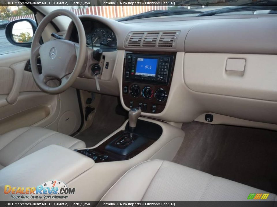 2001 Mercedes-Benz ML 320 4Matic Black / Java Photo #6