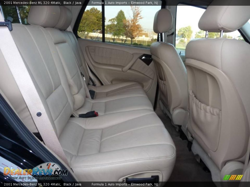 2001 Mercedes-Benz ML 320 4Matic Black / Java Photo #7
