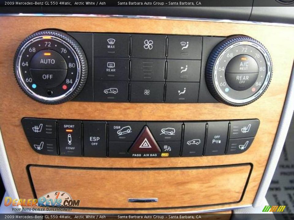 2009 Mercedes-Benz GL 550 4Matic Arctic White / Ash Photo #15
