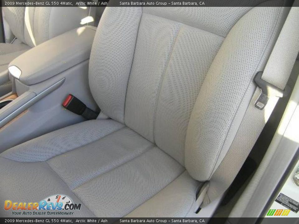 2009 Mercedes-Benz GL 550 4Matic Arctic White / Ash Photo #16