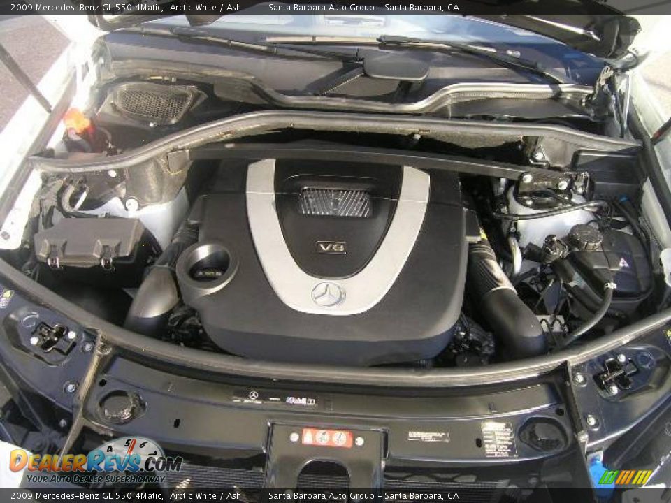 2009 Mercedes-Benz GL 550 4Matic Arctic White / Ash Photo #17