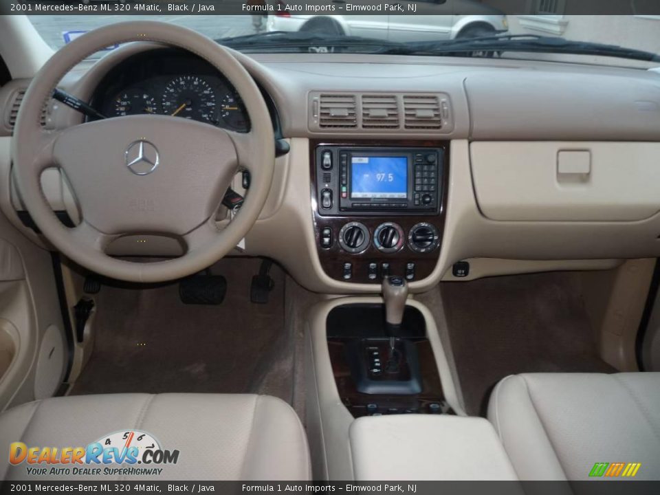 2001 Mercedes-Benz ML 320 4Matic Black / Java Photo #9