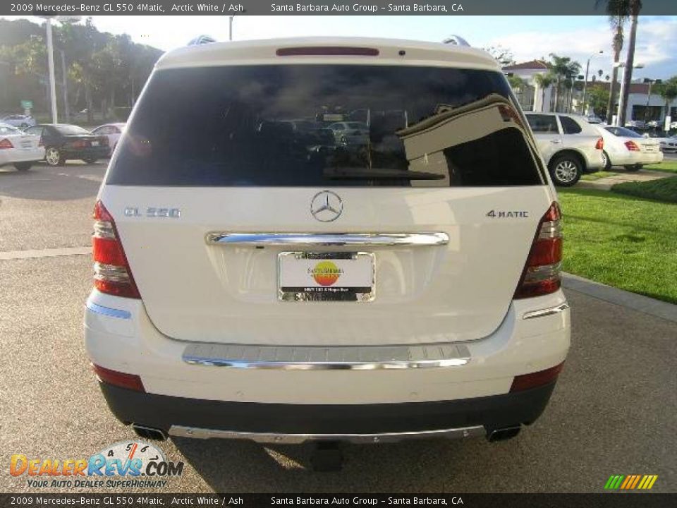 2009 Mercedes-Benz GL 550 4Matic Arctic White / Ash Photo #19